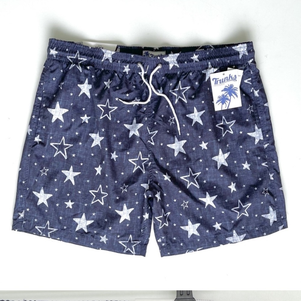TRUNKS SURF AND SWIM CO. Swim Shorts Pockets Quick Dry Technology Starts Print
